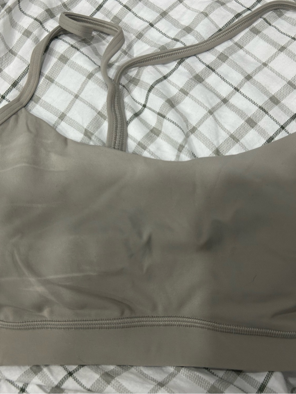lululemon flow Y bra  in Taupe